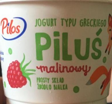 Zdjęcia - „Pilos” jogurt typu greckiego PILUŚ malinowy