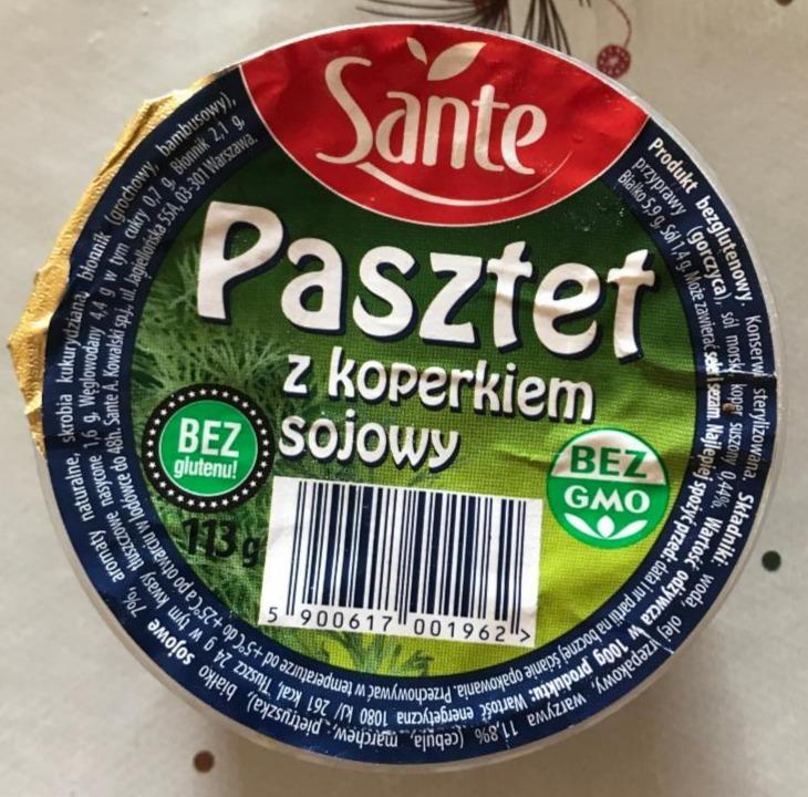 Zdjęcia - Sante Pasztet z koperkiem sojowy 113 g