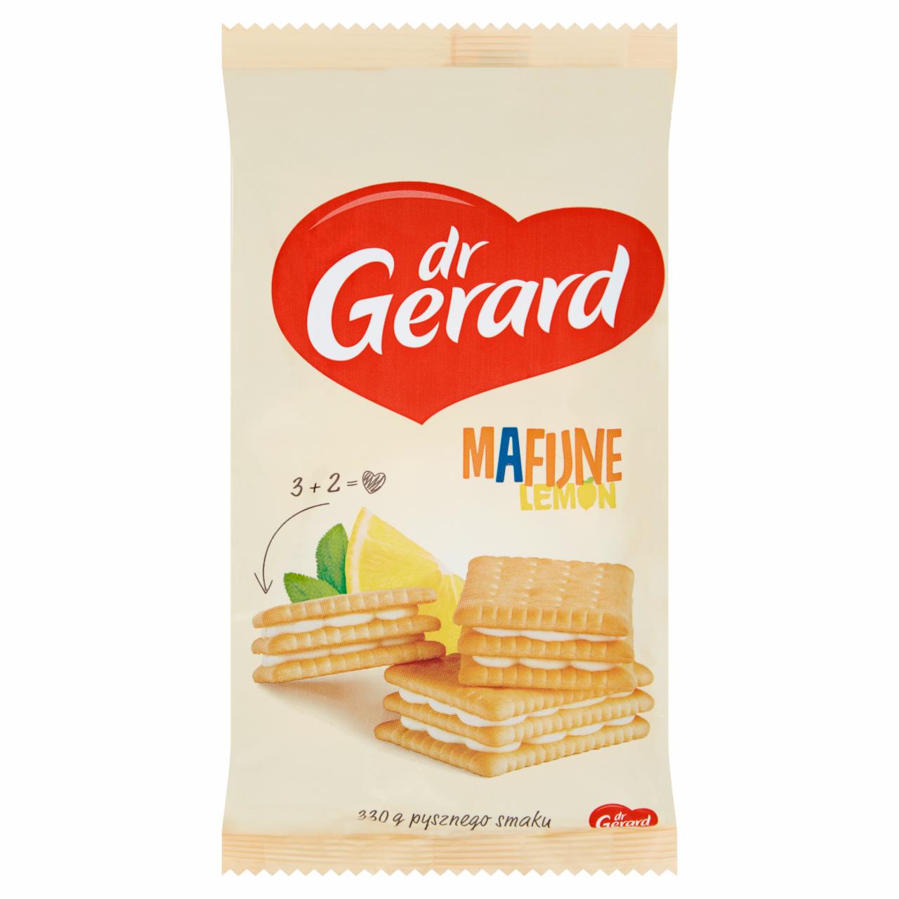 Zdjęcia - dr Gerard Mafijne Lemon Herbatniki z kremem o smaku cytrynowym 330 g