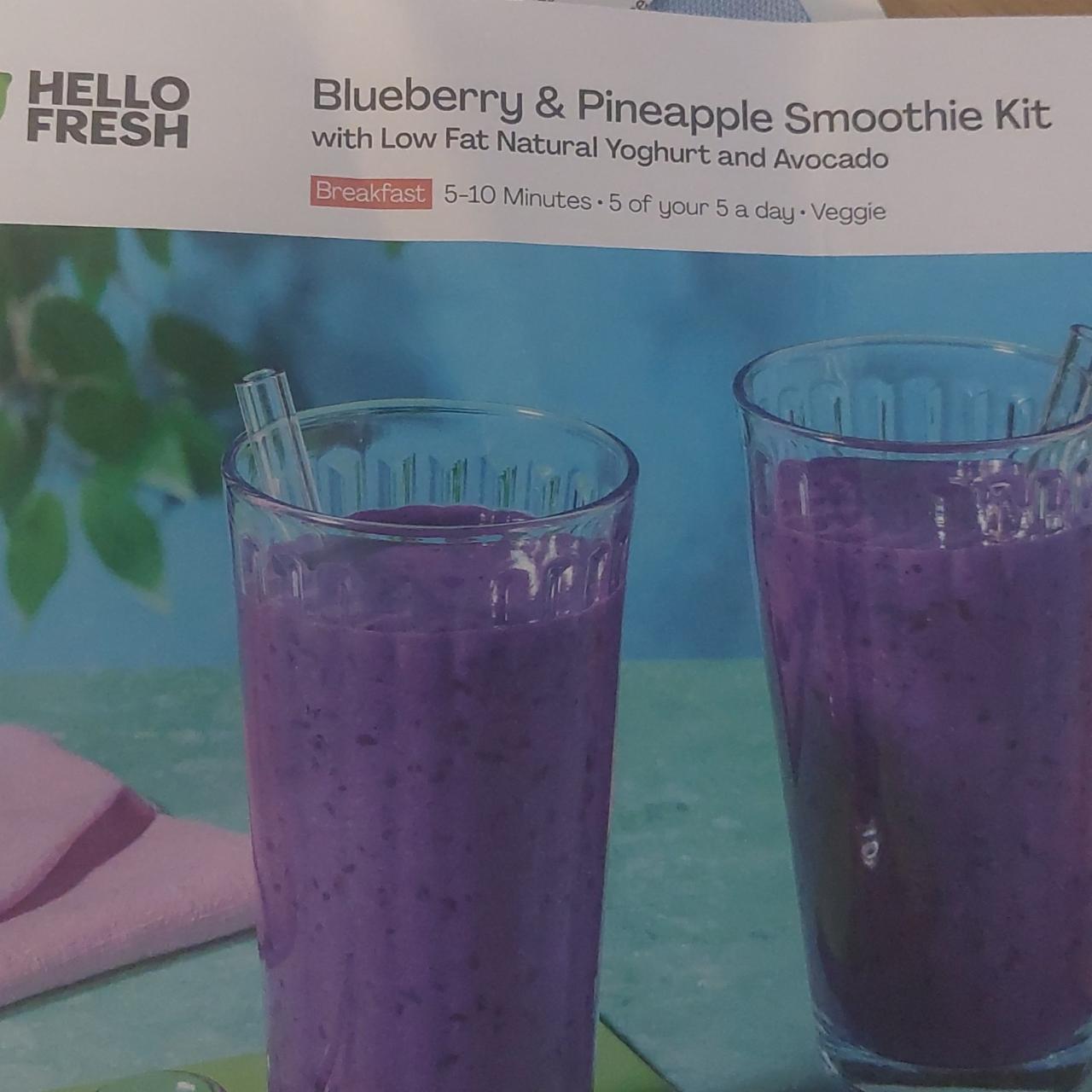 Zdjęcia - Smoothie jagody i ananas Hello Fresh