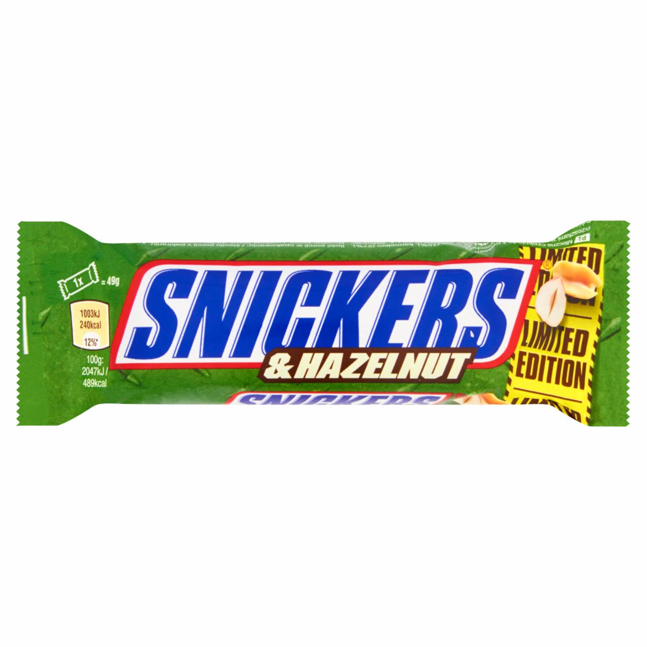 Zdjęcia - Snickers & Hazelnut Baton z nadzieniem i orzechami w karmelu 49 g