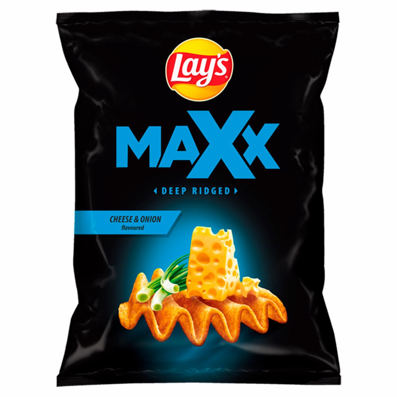 Zdjęcia - Lay's Maxx Chipsy ziemniaczane o smaku sera i cebulki 210 g