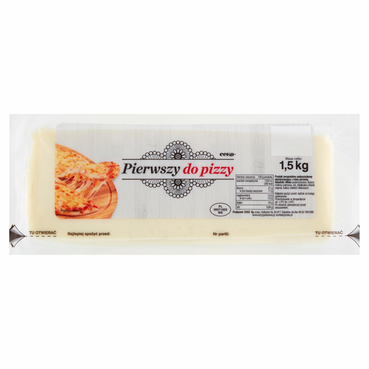 Zdjęcia - Ceko Pierwszy do pizzy Produkt seropodobny 1,5 kg