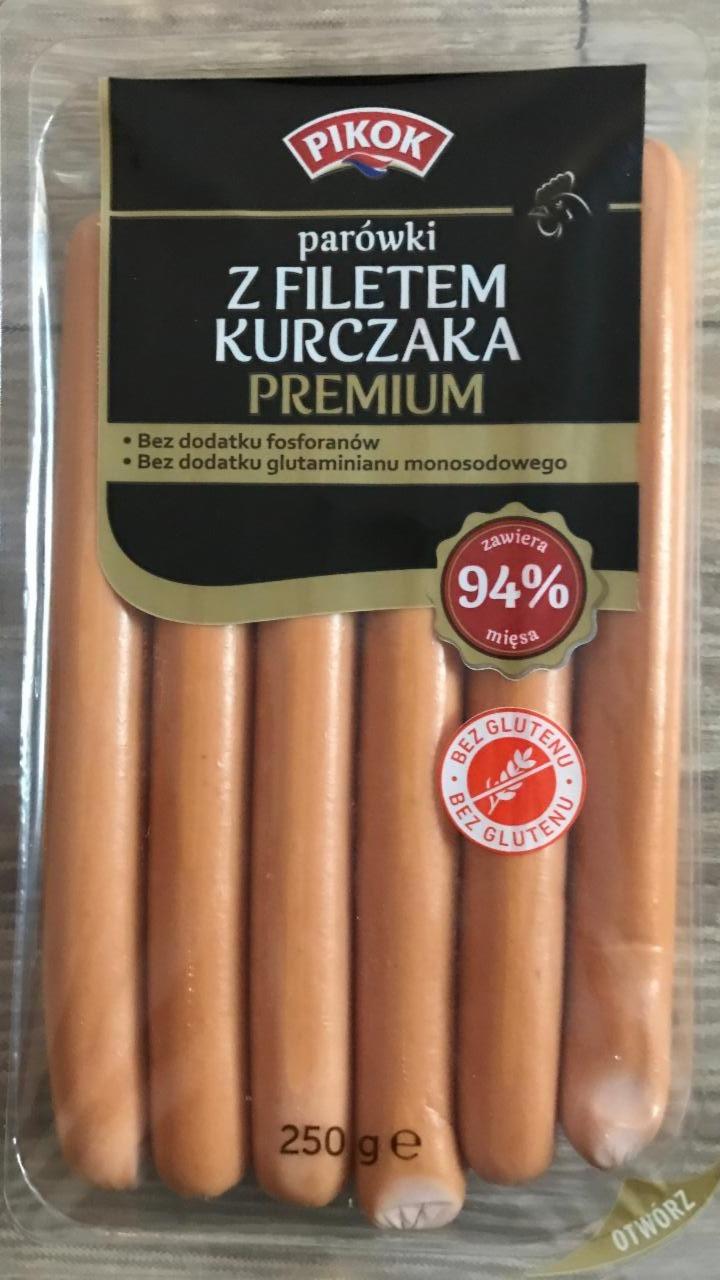 Zdjęcia - Parówki z filetem kurczaka premium 94% mięsa Pikok