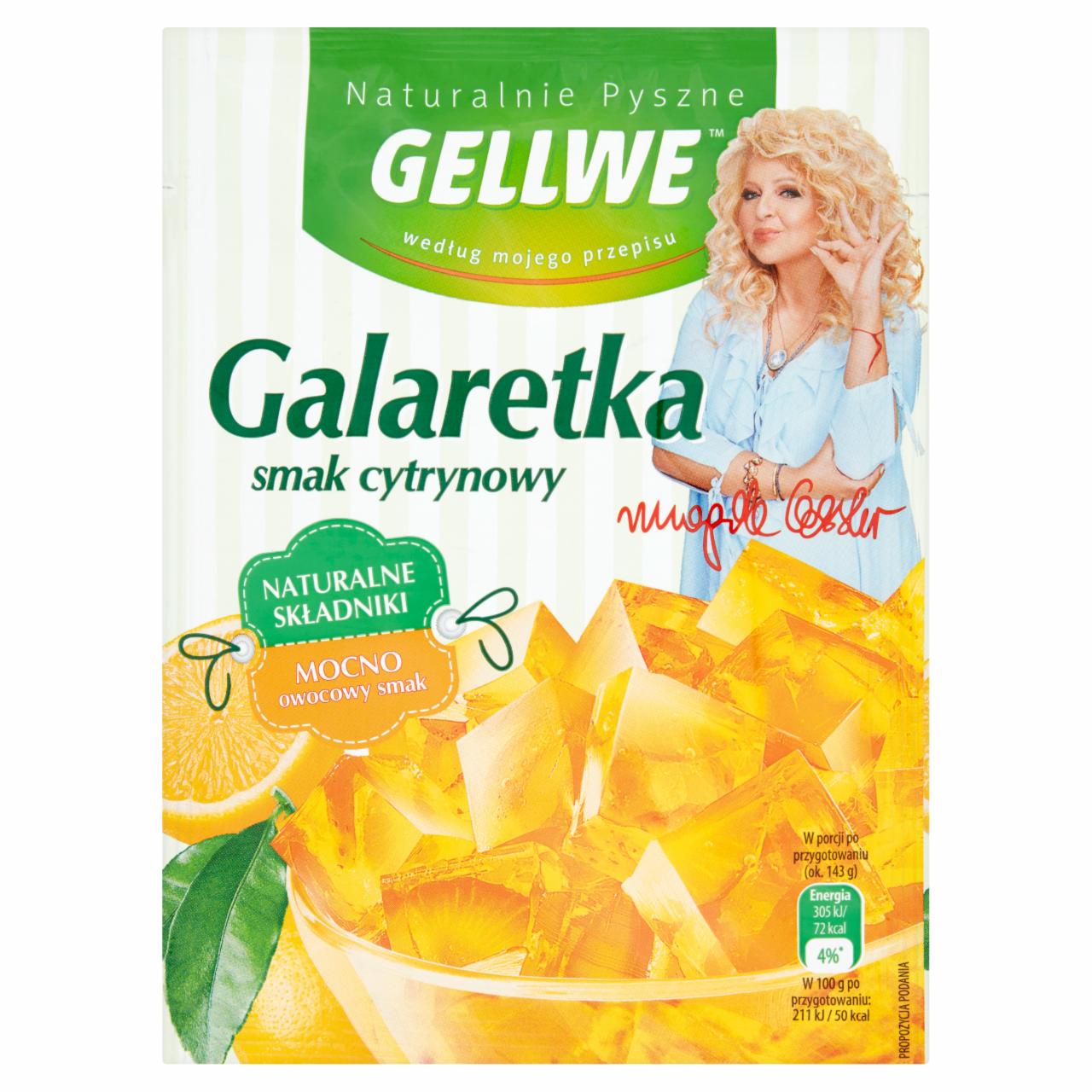 Zdjęcia - Gellwe Naturalnie Pyszne Galaretka smak cytrynowy 75 g