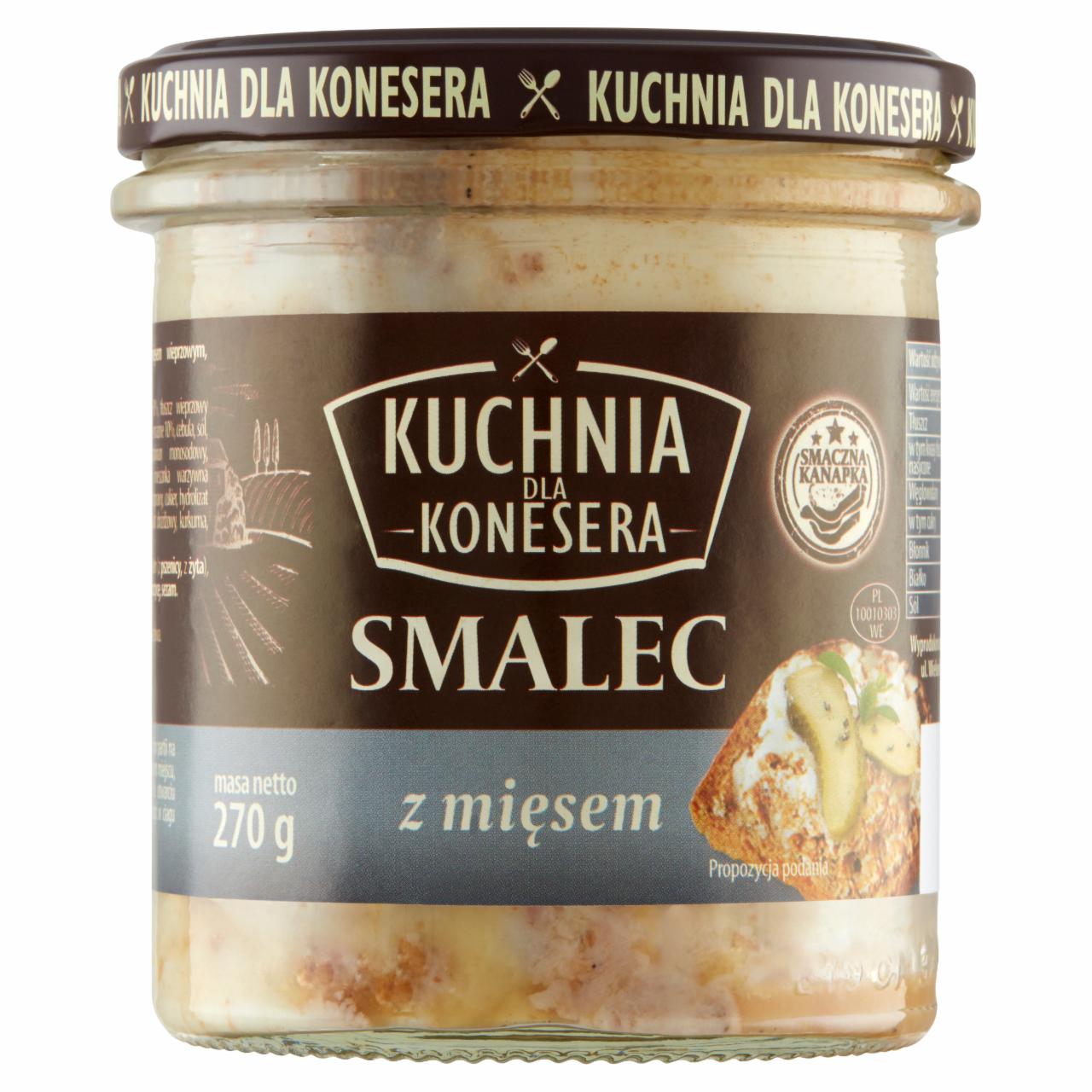 Zdjęcia - Kuchnia dla konesera Smalec z mięsem 270 g