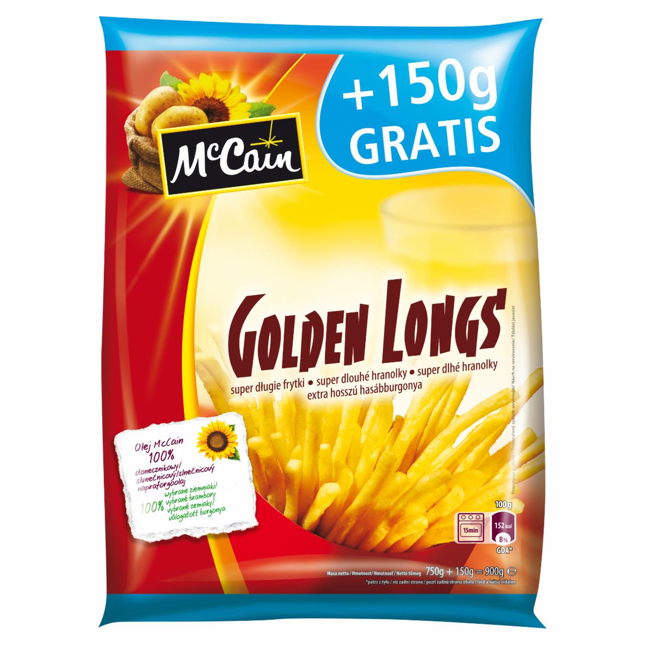 Zdjęcia - McCain Golden Longs Superdługie frytki 900 g