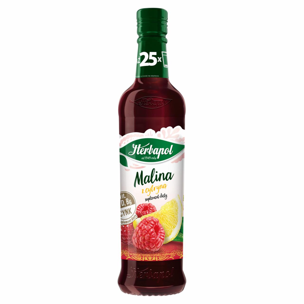 Zdjęcia - Herbapol Suplement diety malina z cytryną 500 ml