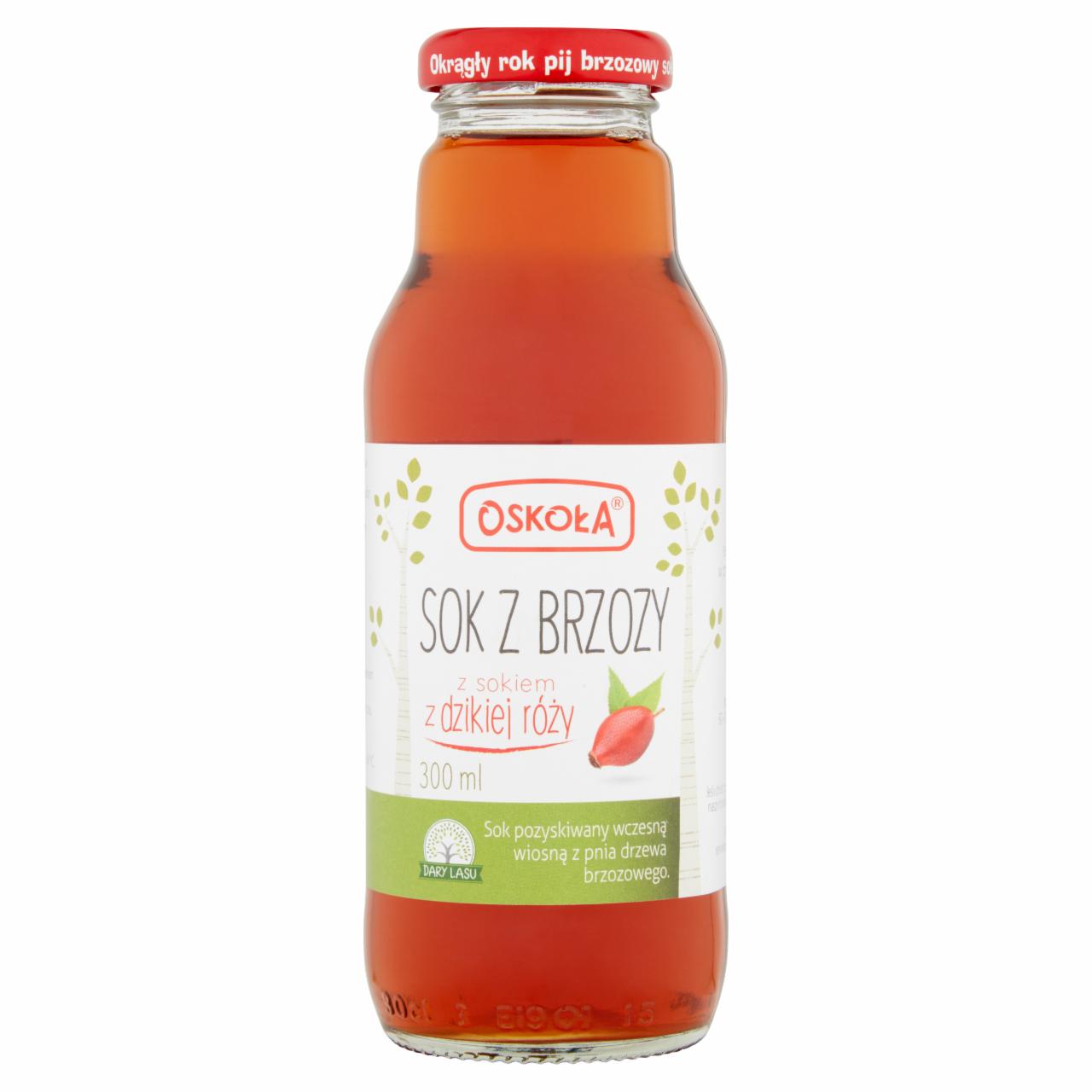 Zdjęcia - Oskoła Sok z brzozy z sokiem z dzikiej róży 300 ml