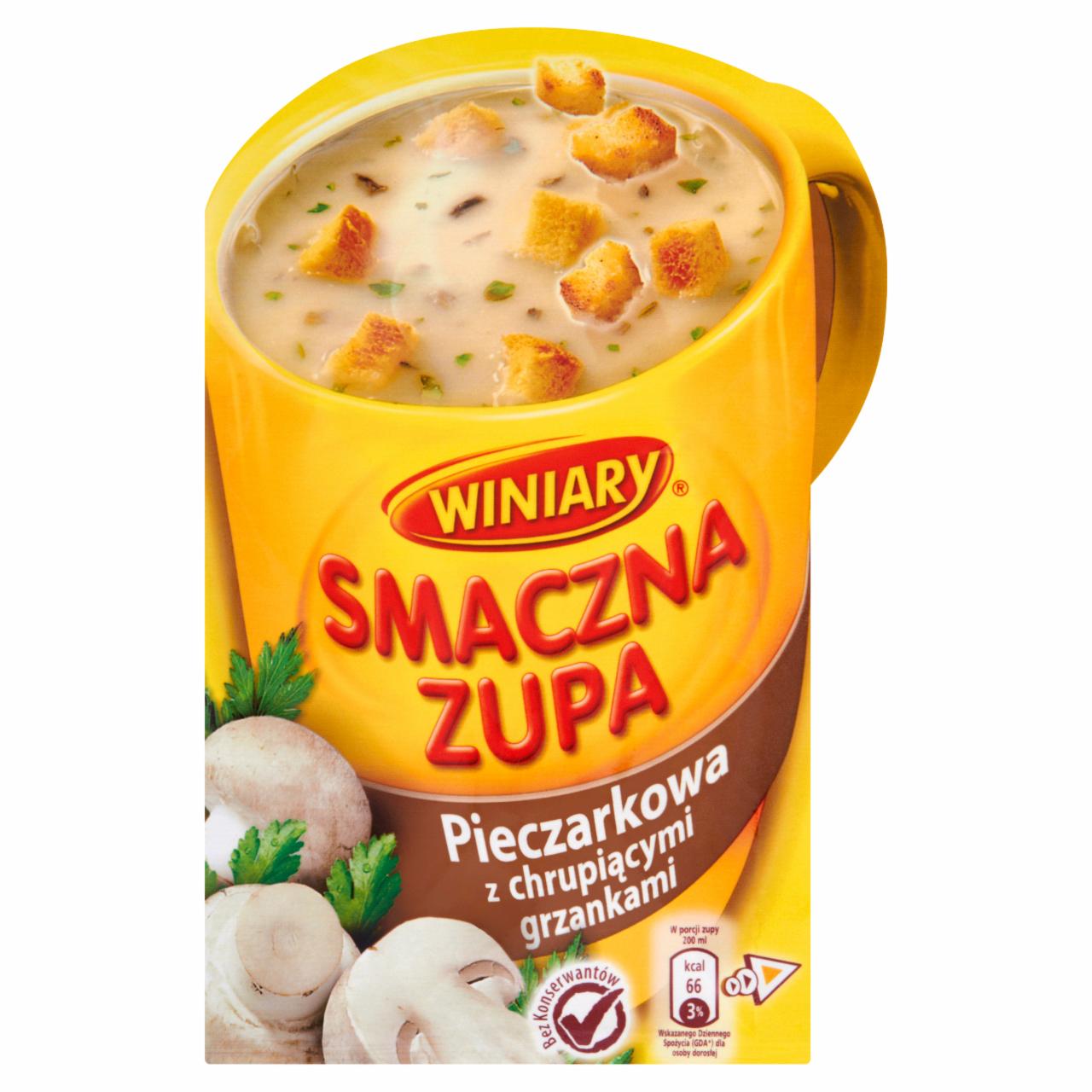 Zdjęcia - Smaczna Zupa Pieczarkowa z chrupiącymi grzankami 15 g Winiary