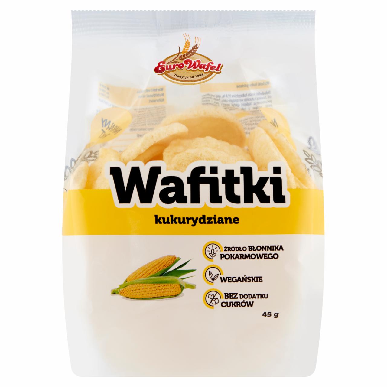 Zdjęcia - Eurowafel Wafitki kukurydziane 45 g