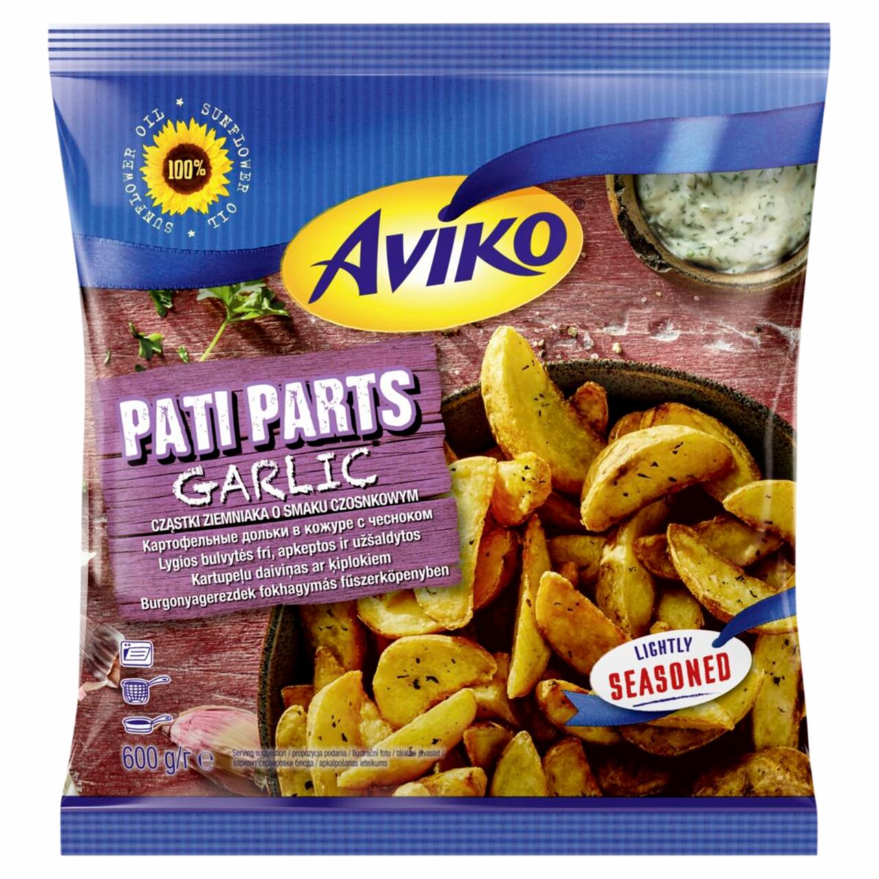 Zdjęcia - Aviko Pati Parts Cząstki ziemniaka o smaku czosnkowym 600 g