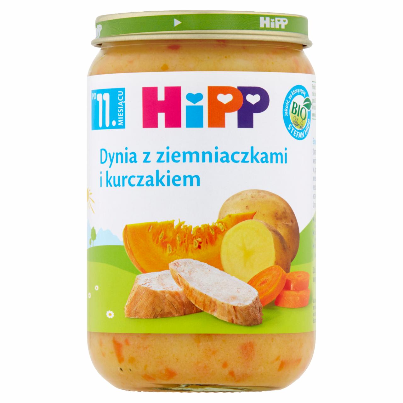 Zdjęcia - HiPP BIO Dynia z ziemniaczkami i kurczakiem po 11. miesiącu 220 g