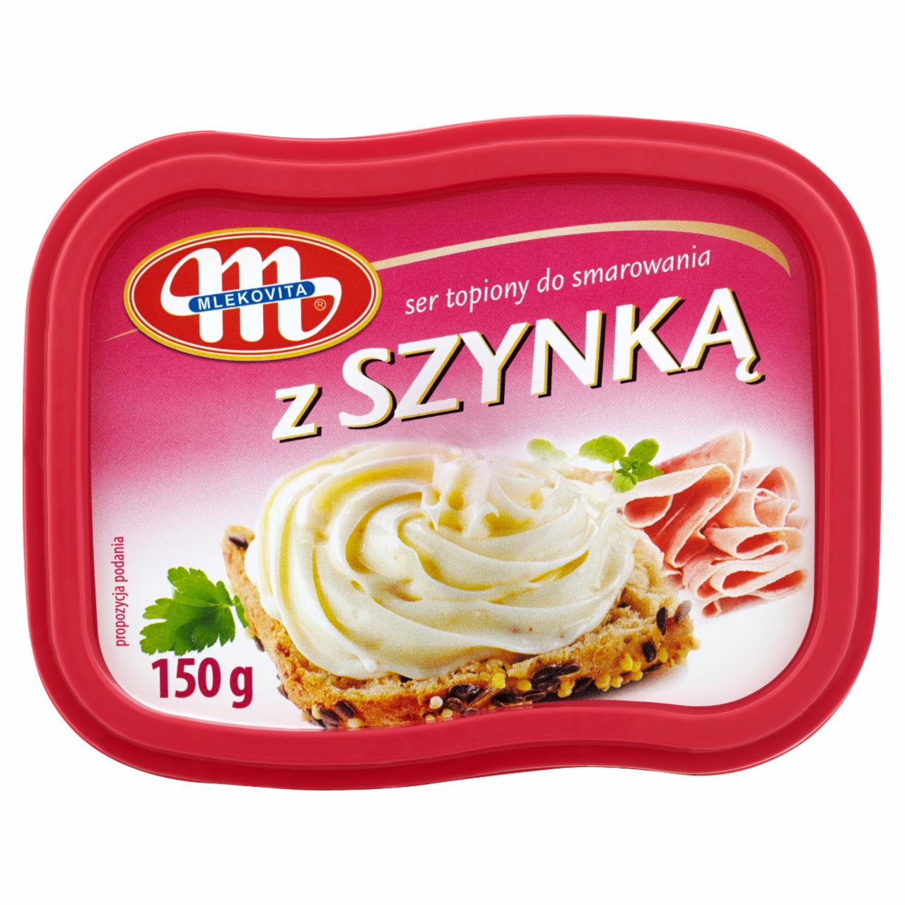 Zdjęcia - Mlekovita Ser topiony do smarowania z szynką 150 g