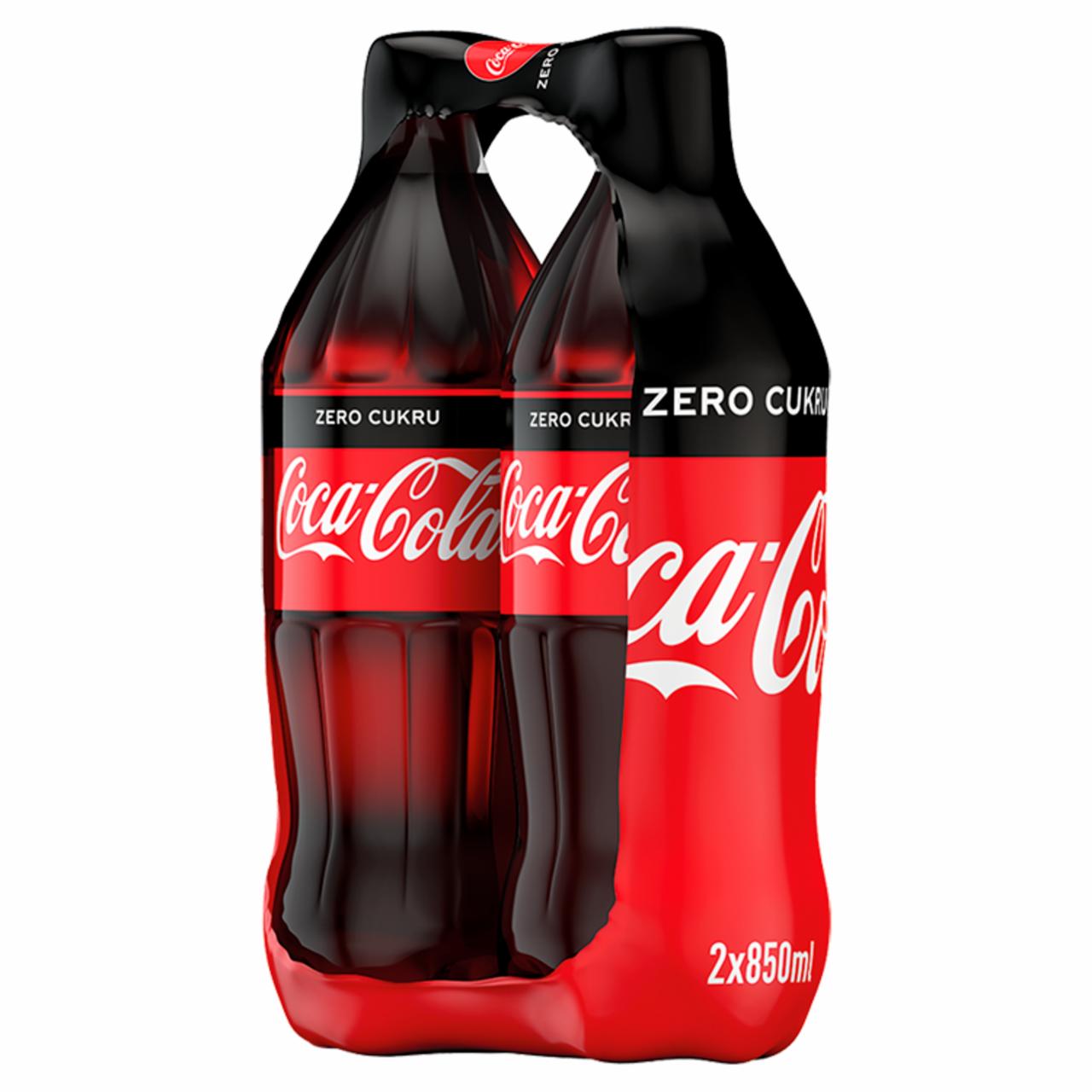 Zdjęcia - Coca-Cola zero Napój gazowany 2 x 850 ml