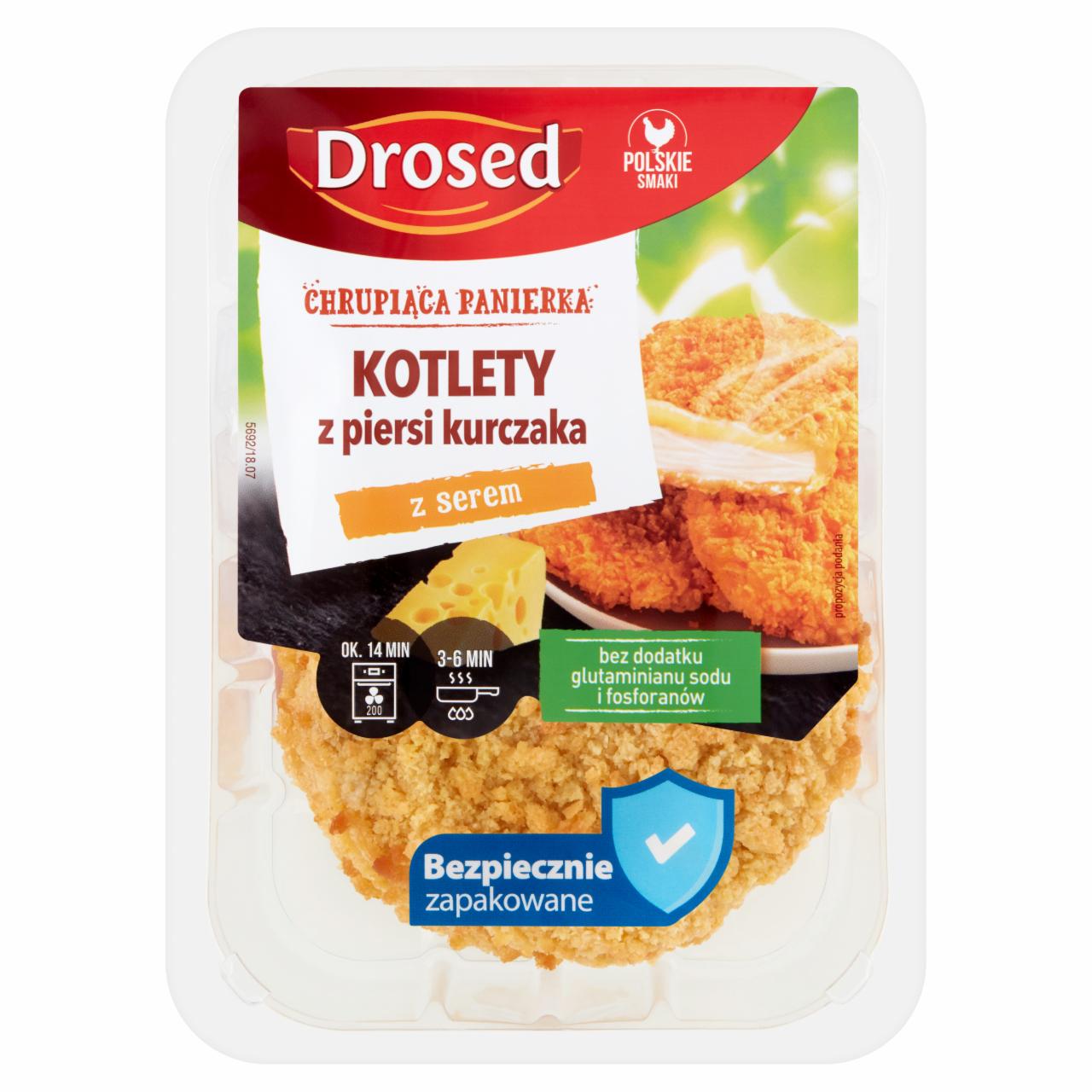 Zdjęcia - Drosed Kotlety z piersi kurczaka z serem 240 g