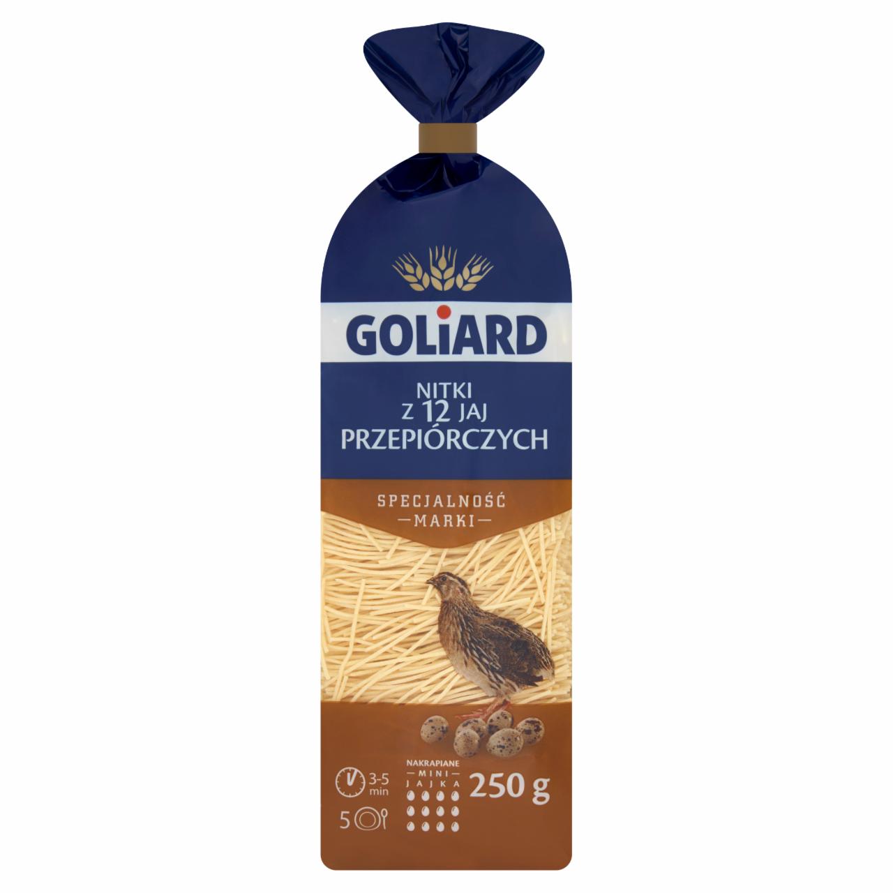 Zdjęcia - Goliard Makaron z 12 jaj przepiórczych nitki 250 g