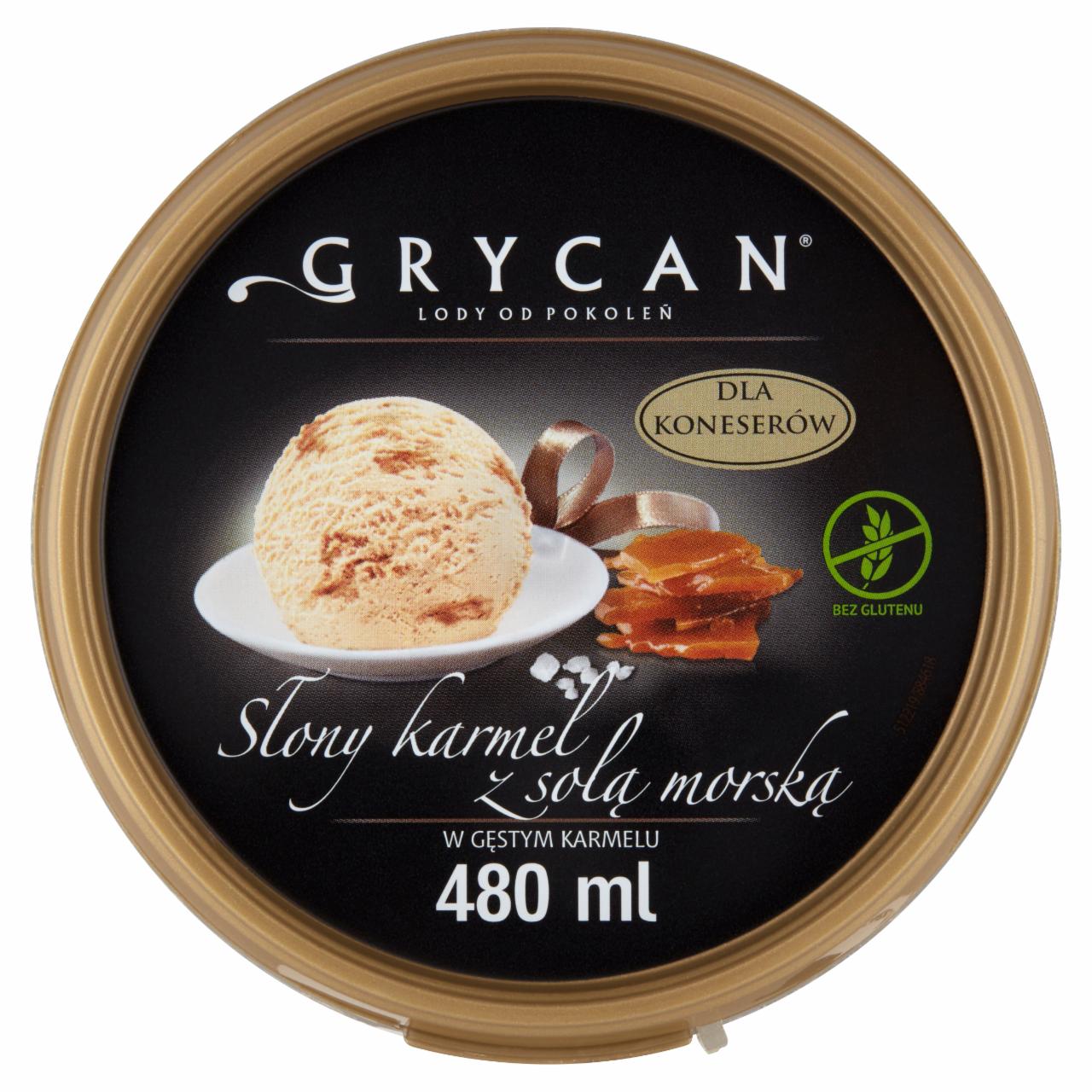 Zdjęcia - Grycan Lody słony karmel z solą morską 480 ml