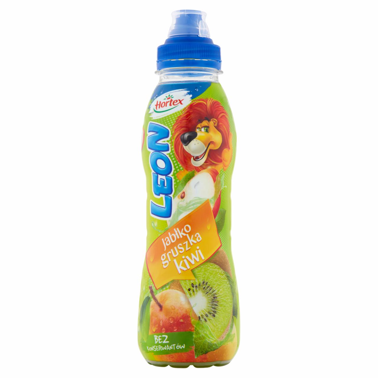 Zdjęcia - Hortex Leon Napój wieloowocowy jabłko gruszka kiwi 400 ml