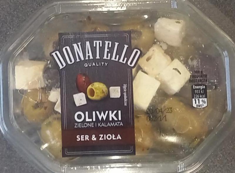 Zdjęcia - Oliwki zielone i kalamata ser & zioła Donatello