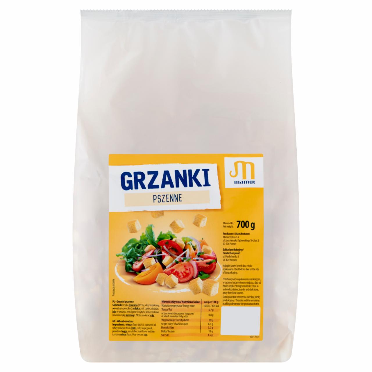 Zdjęcia - Mamut Grzanki pszenne 700 g