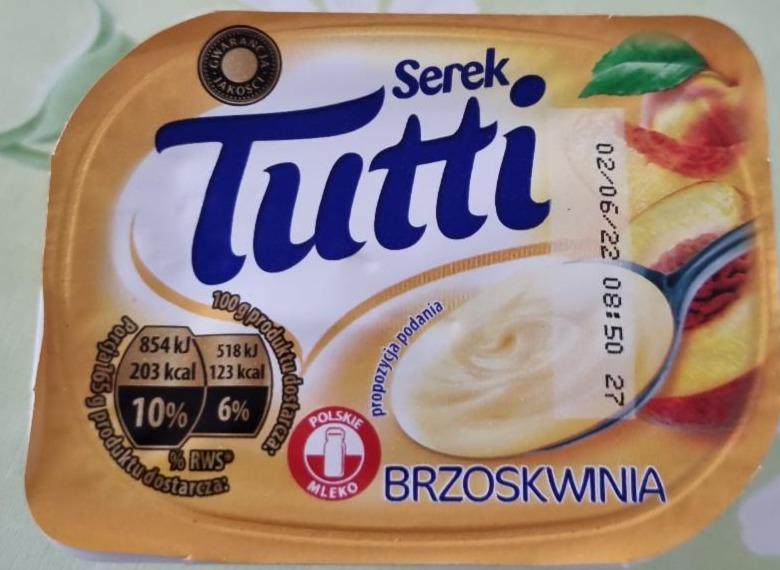 Zdjęcia - Serek Brzoskwinia Tutti