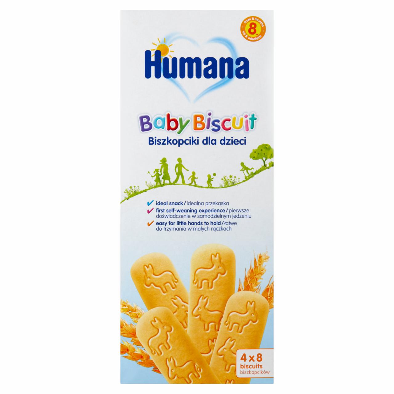 Zdjęcia - Humana Biszkopciki dla dzieci od 8. miesiąca 180 g (4 x 45 g)