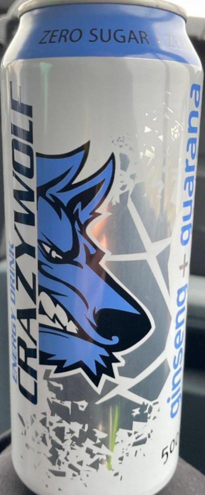 Zdjęcia - Energy drink ginseng + guarana zero sugar Crazy Wolf