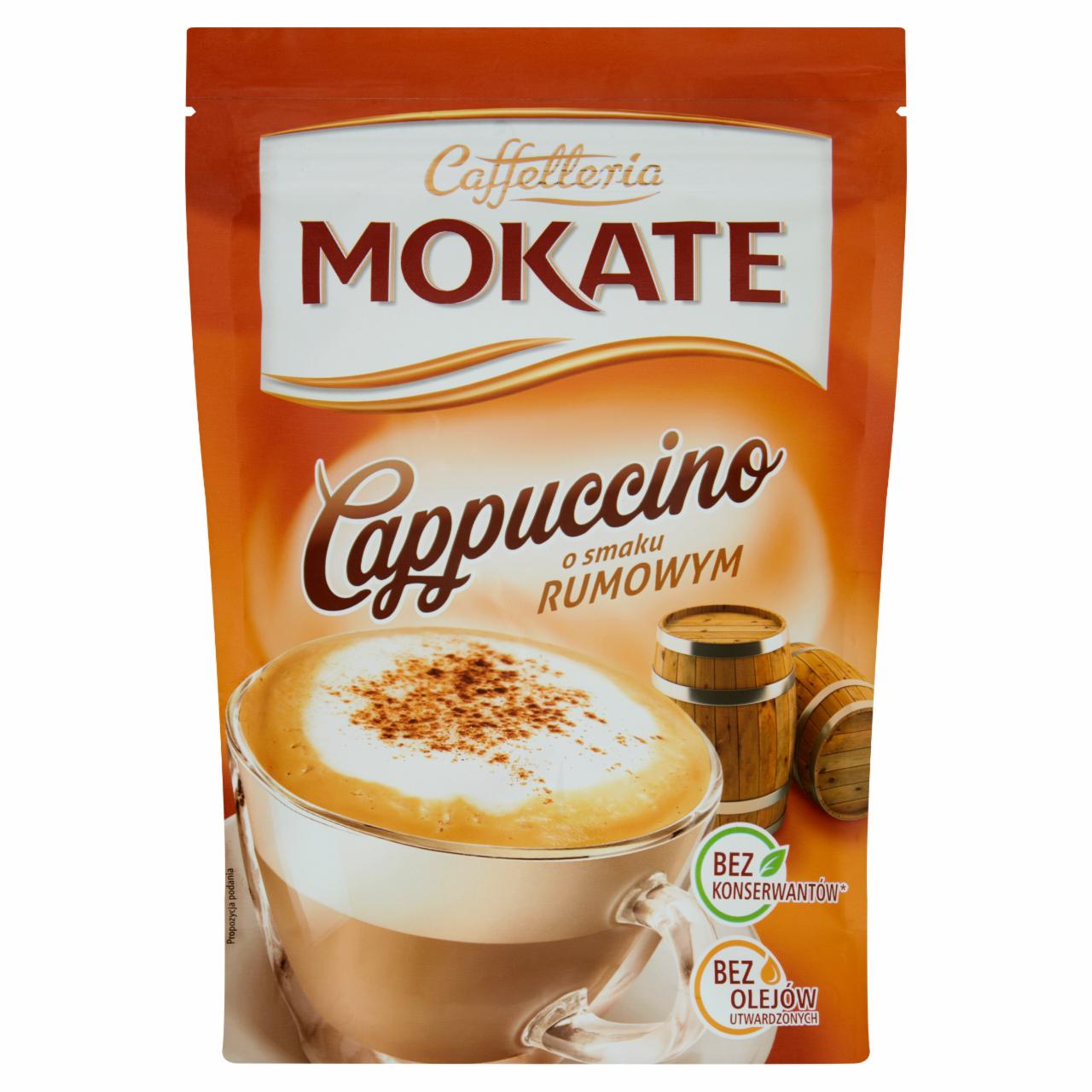 Zdjęcia - Mokate Caffetteria Cappuccino o smaku rumowym 110 g