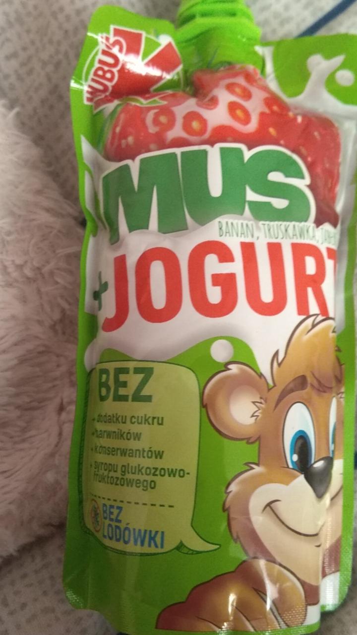 Zdjęcia - Kubuś Mus + Jogurt banan truskawka jabłko 80 g