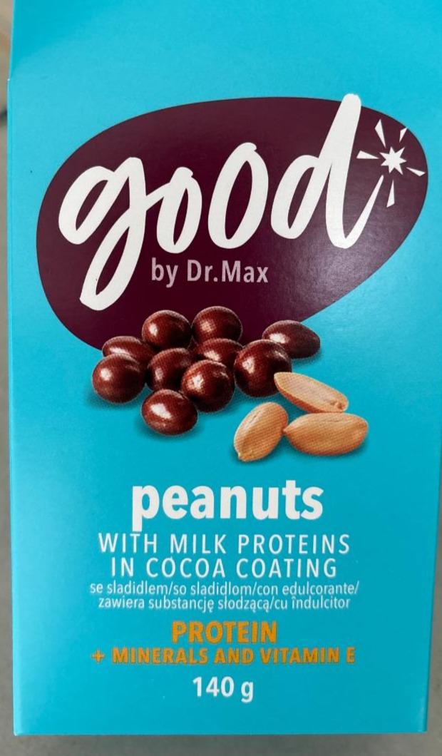 Zdjęcia - Peanuts with milk proteins in cocoa coating good by Dr.Max