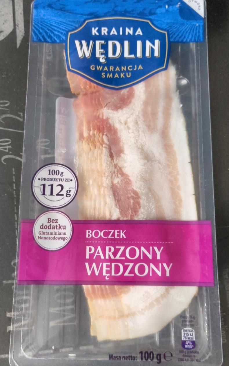 Zdjęcia - Boczek parzony wędzony Kraina Wędlin