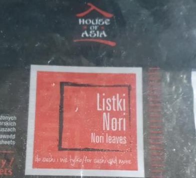 Zdjęcia - House of Asia Listki Nori 15 g (6 sztuk)