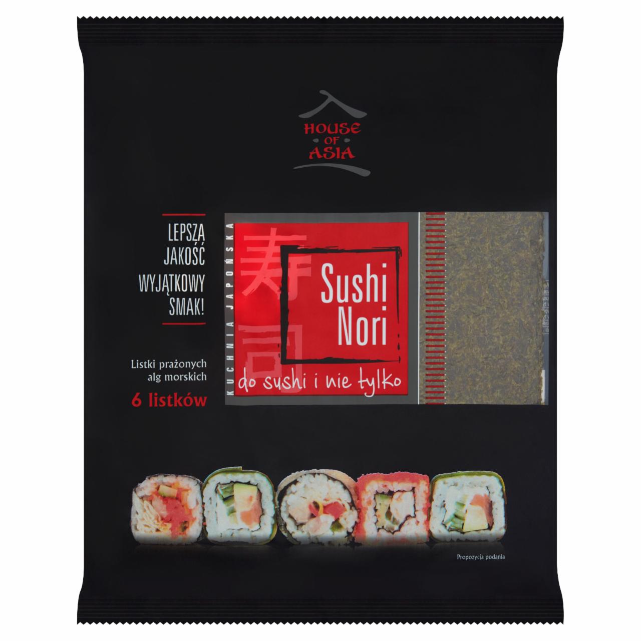 Zdjęcia - House of Asia Listki Nori 15 g (6 sztuk)