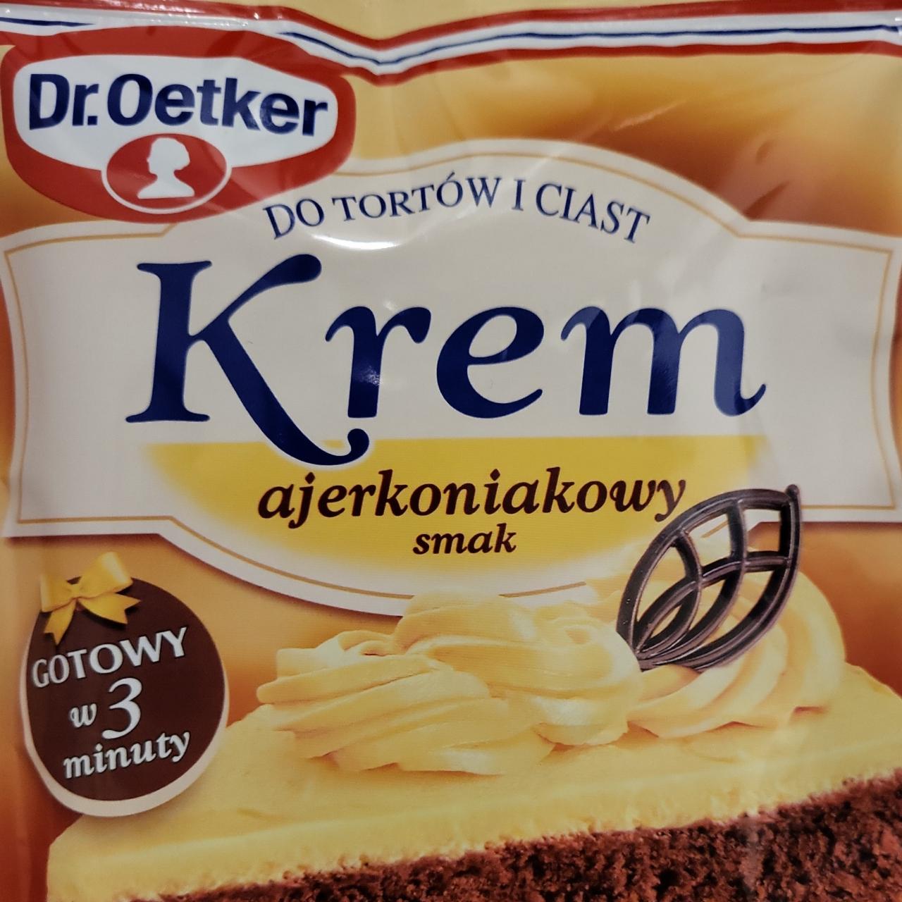 Zdjęcia - Krem do tortów i ciast smak ajerkoniakowy Dr.Oetker