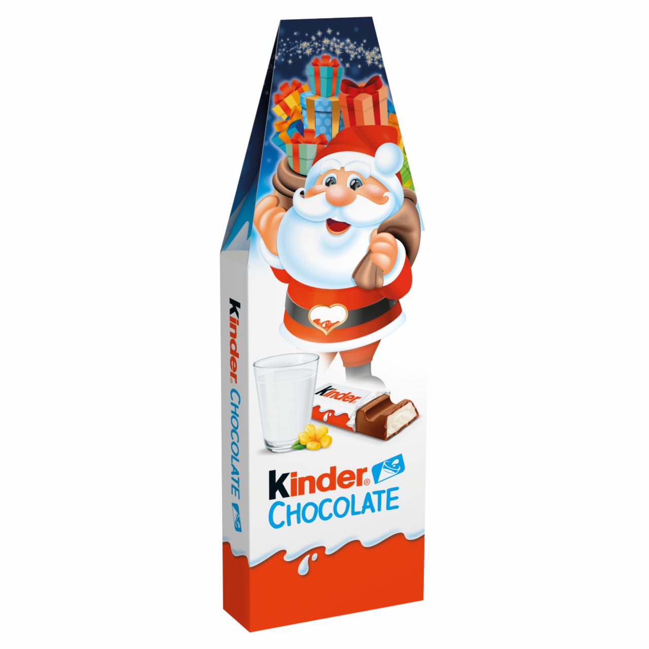 Zdjęcia - Kinder Chocolate Batonik z mlecznej czekolady z nadzieniem mlecznym 200 g (16 sztuk)