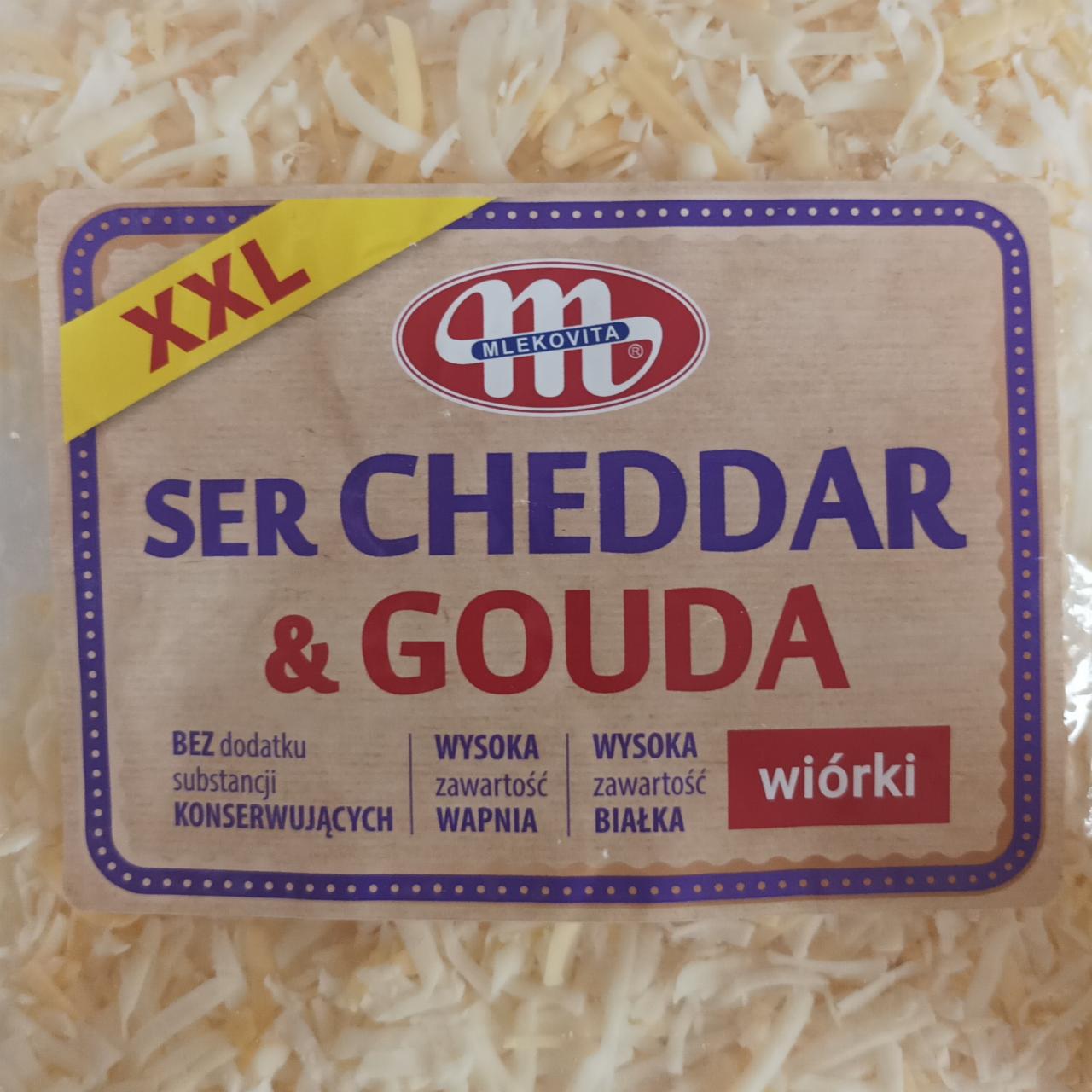 Zdjęcia - Ser cheddar & gouda wiórki Mlekovita