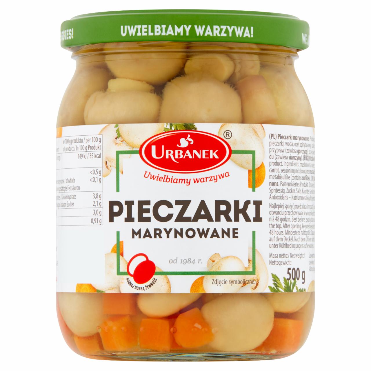 Zdjęcia - Urbanek Pieczarki marynowane 500 g