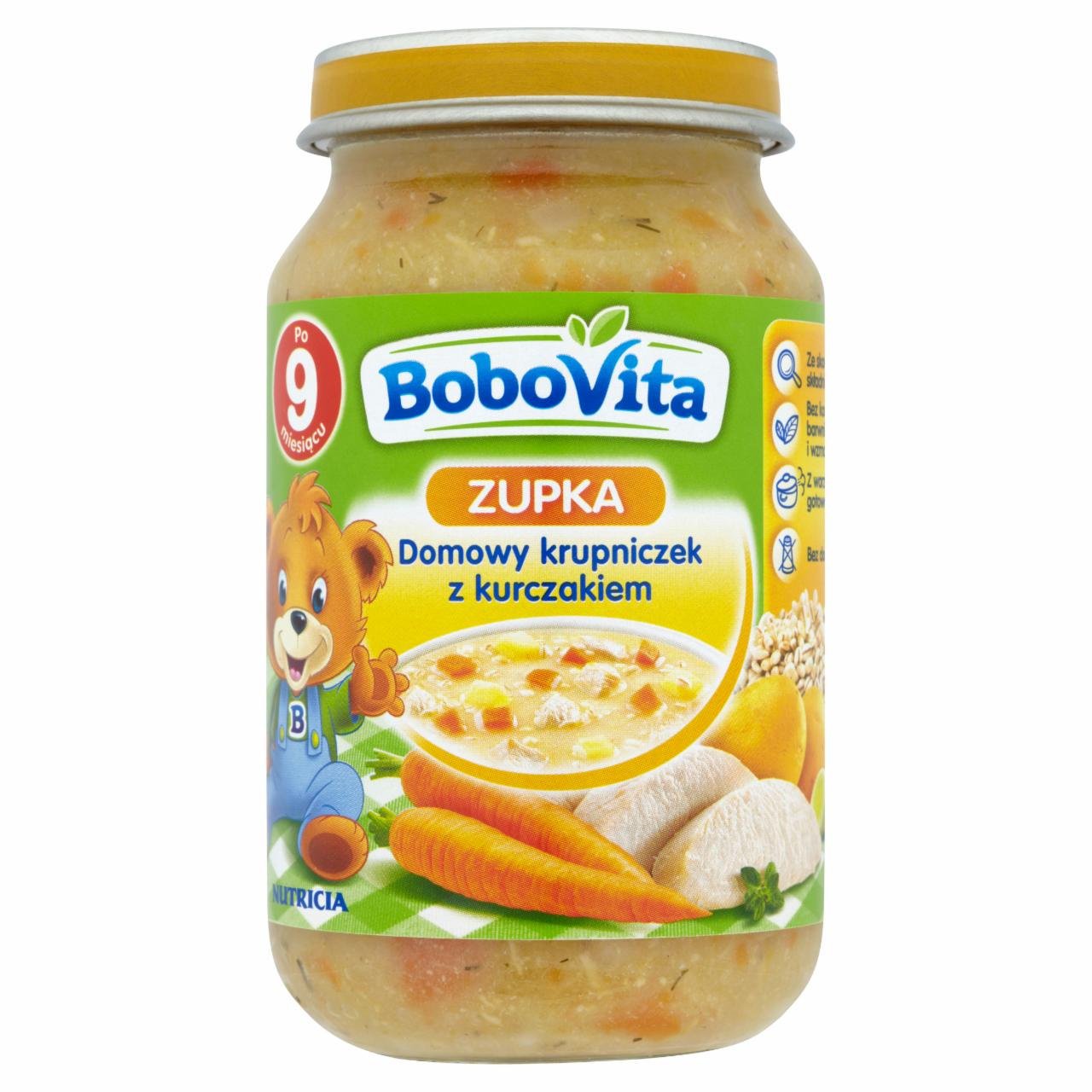 Zdjęcia - BoboVita Zupka Domowy krupniczek z kurczakiem po 9 miesiącu 190 g