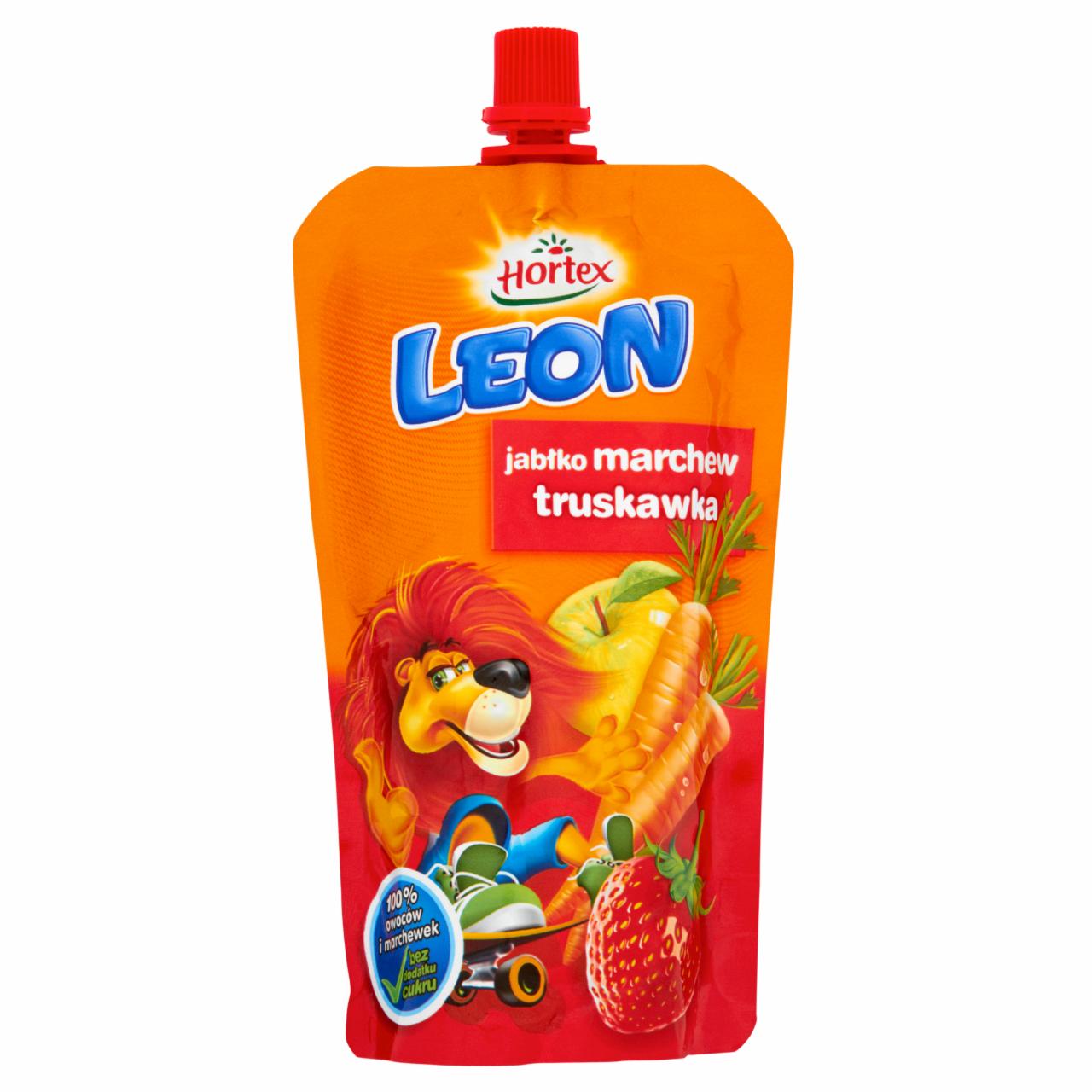 Zdjęcia - Hortex Leon Jabłko marchew truskawka Sok 200 ml