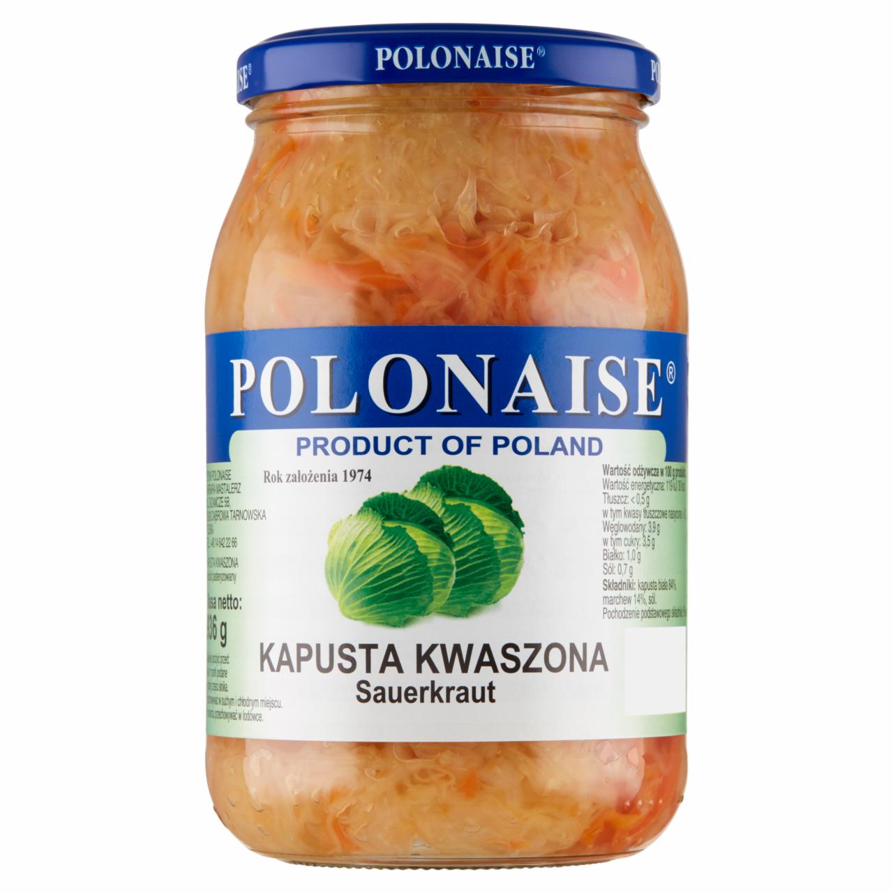 Zdjęcia - Polonaise Kapusta kwaszona 936 g