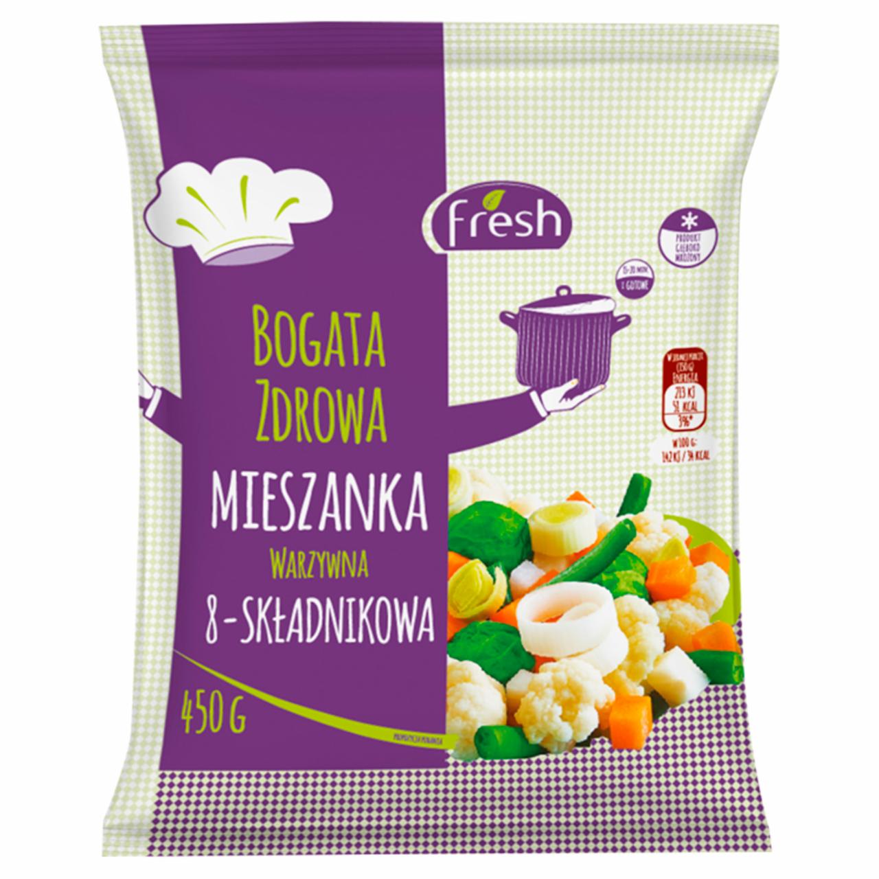 Zdjęcia - Fresh Mieszanka warzywna 8-składnikowa 450 g