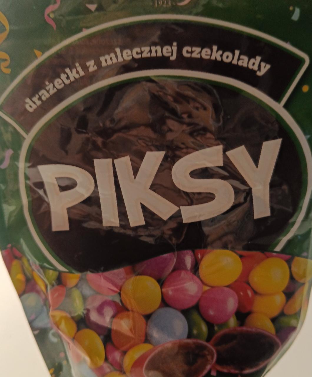 Zdjęcia - Baltyk Piksy Drażetki z mlecznej czekolady 100 g