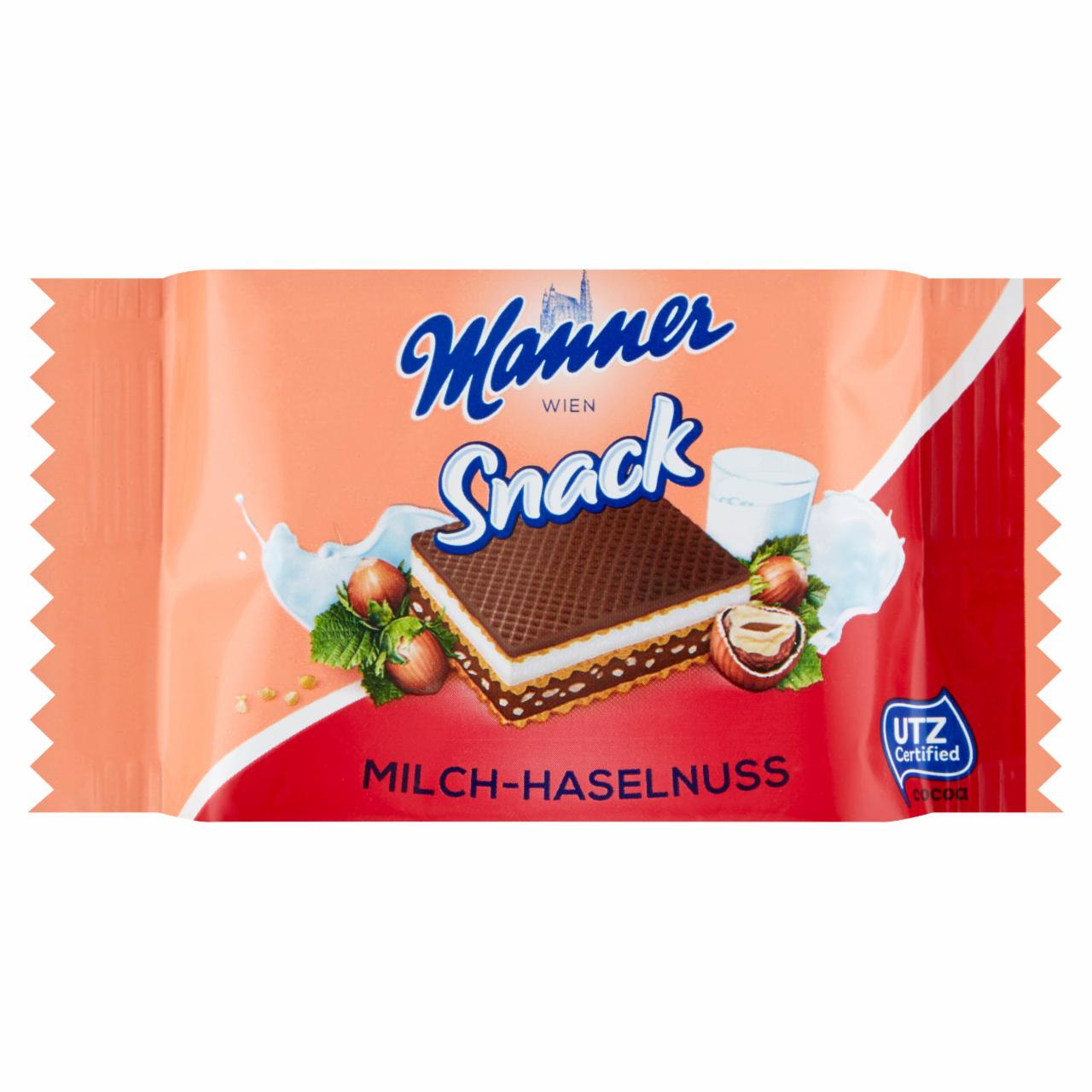 Zdjęcia - Manner Chrupkie wafle z kremem z orzechów laskowych 125 g (5 x 25 g)