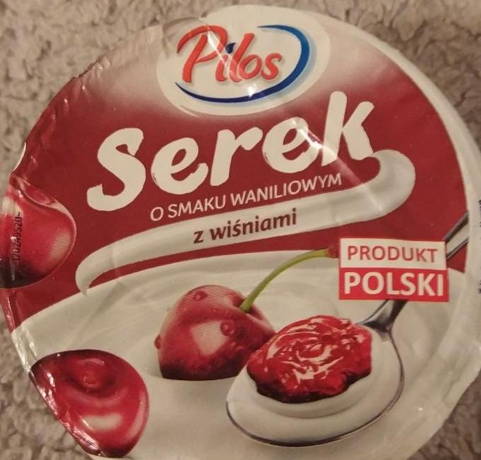 Zdjęcia - pilos serek o smaku waniliowym z wiśniami