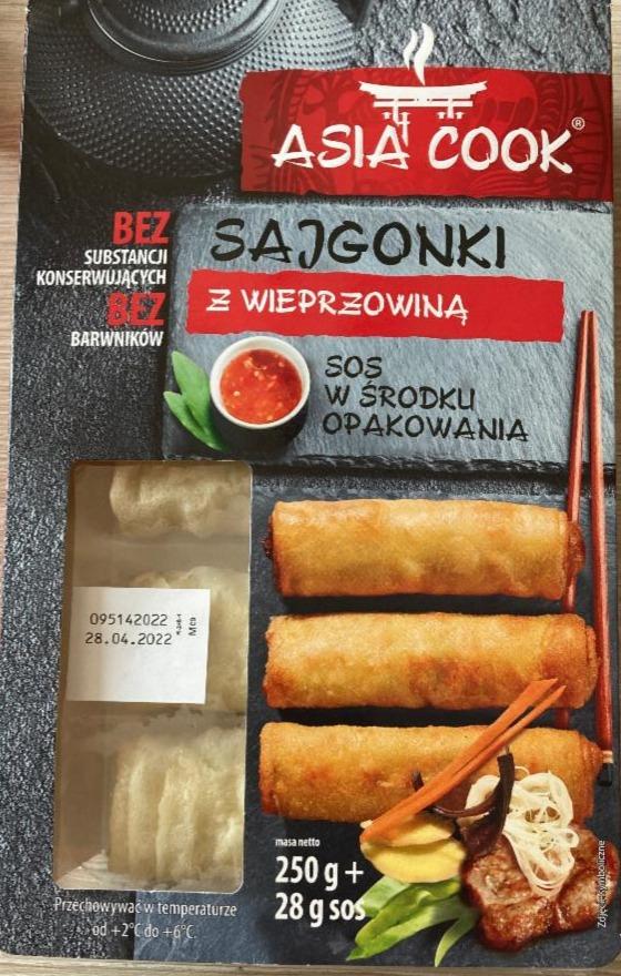 Zdjęcia - Sajgoniki z wieprzowiną asia cook