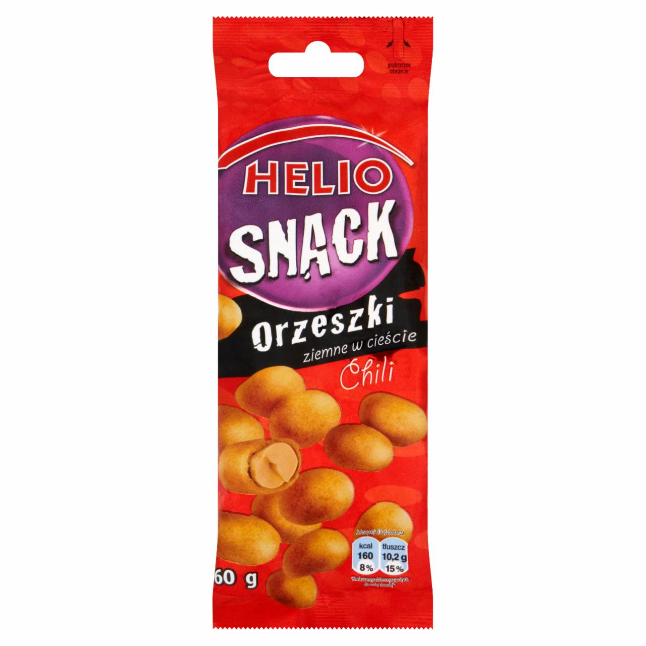 Zdjęcia - Helio Snack Orzeszki ziemne w cieście chili 60 g