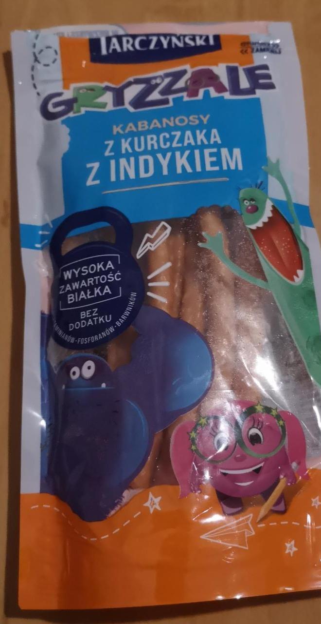 Zdjęcia - Tarczyński Gryzzale Kabanosy z kurczaka z indykiem 90 g