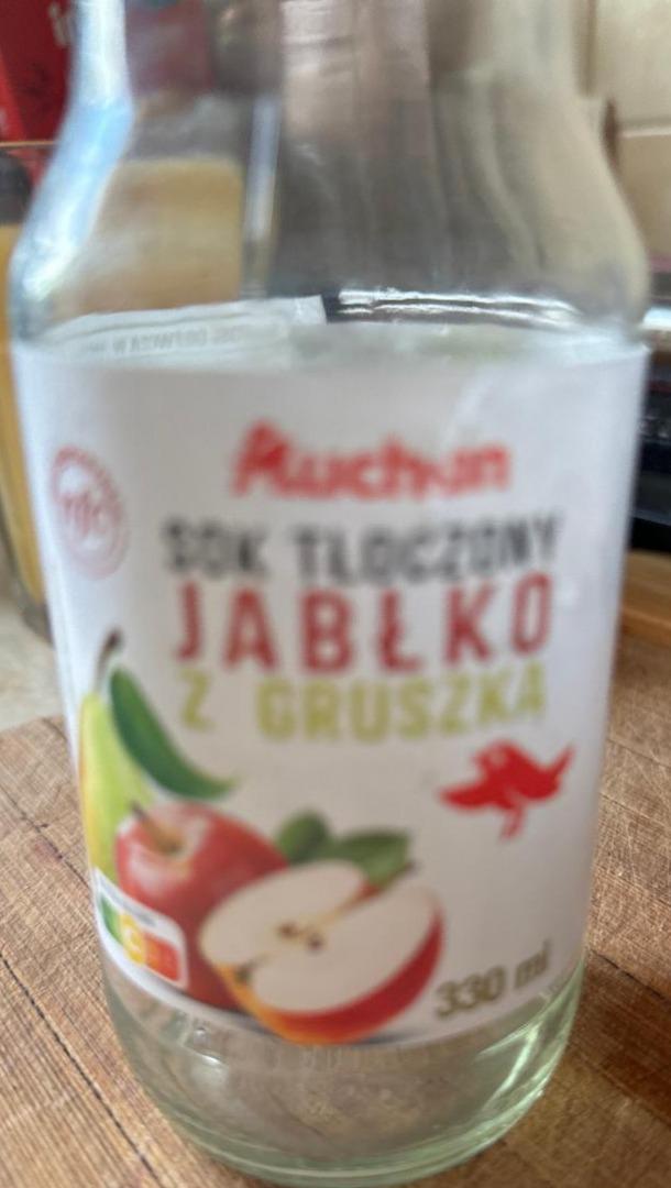 Zdjęcia - Sok tłoczony jabłko z gruszką Auchan