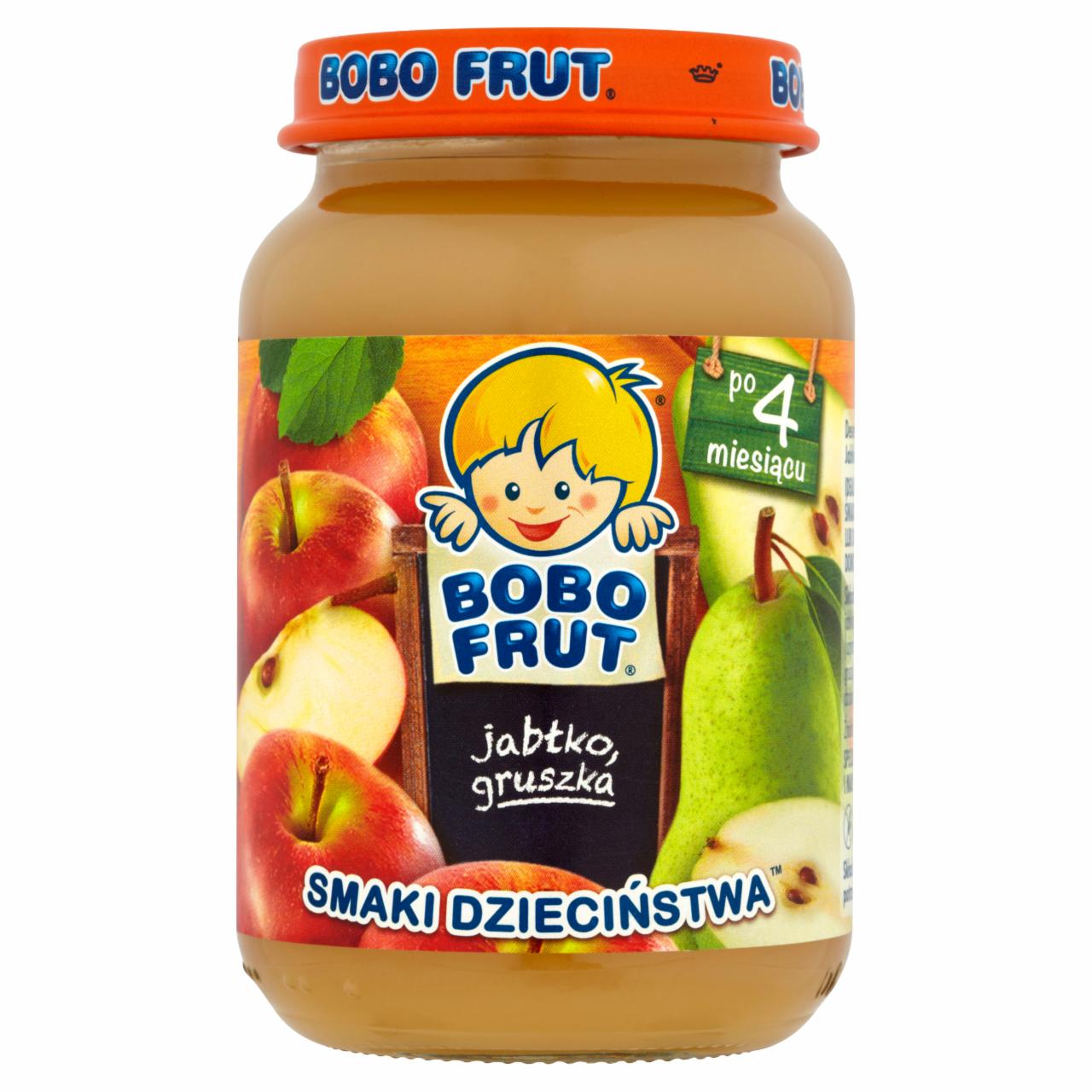 Zdjęcia - Bobo Frut Smaki Dzieciństwa Jabłko gruszka po 4 miesiącu 185 g